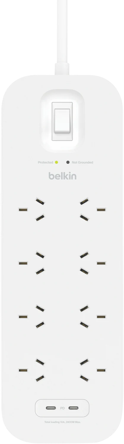 Belkin SurgePro 8-Outlet Surge Protector with Dual USB-C