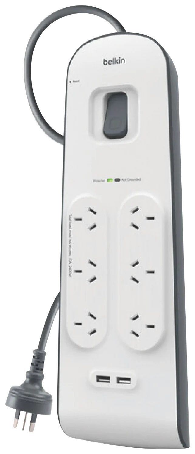 Belkin SurgePro 6-Outlet Surge Protector with Dual USB-A