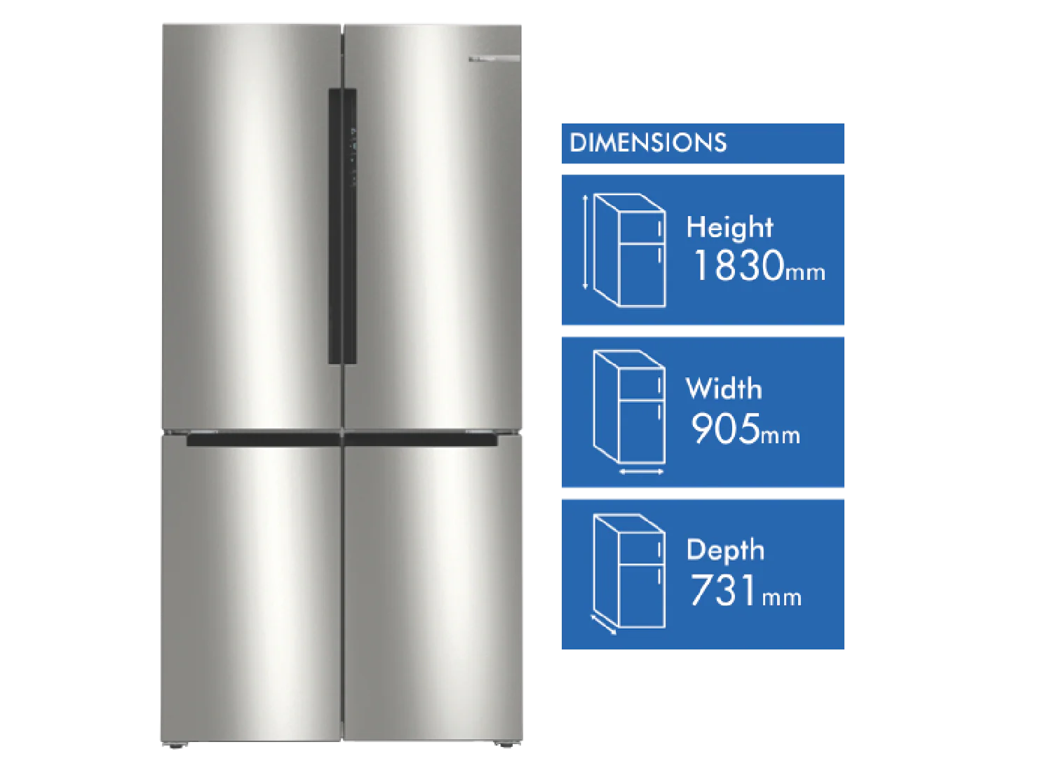 Bosch 605L Quad Door Refrigerator