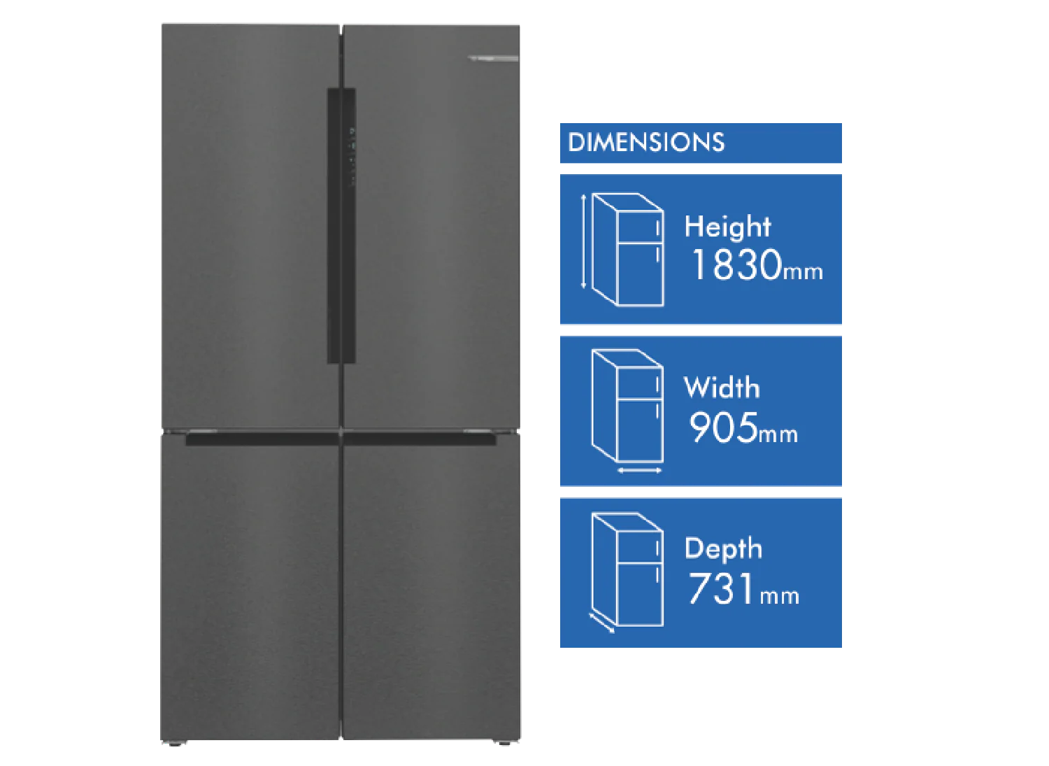 Bosch 605L Quad Door Refrigerator