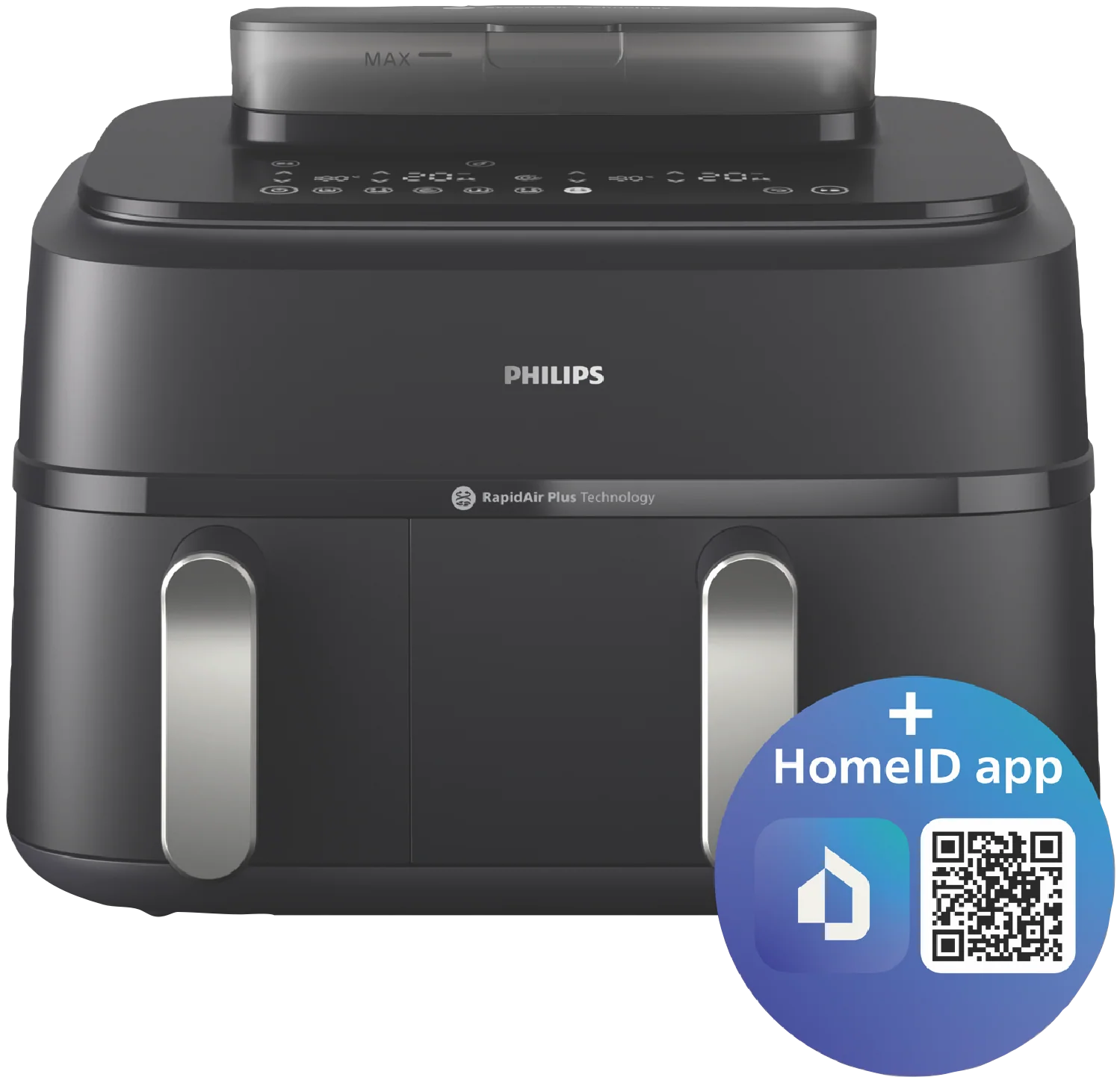 2647-philips-5000-series-9-litre-xxl-dual-basket-steam-airfryer-black-10.webp Philips 5000 Series 9 Litre XXL Dual Basket Steam Airfryer Black