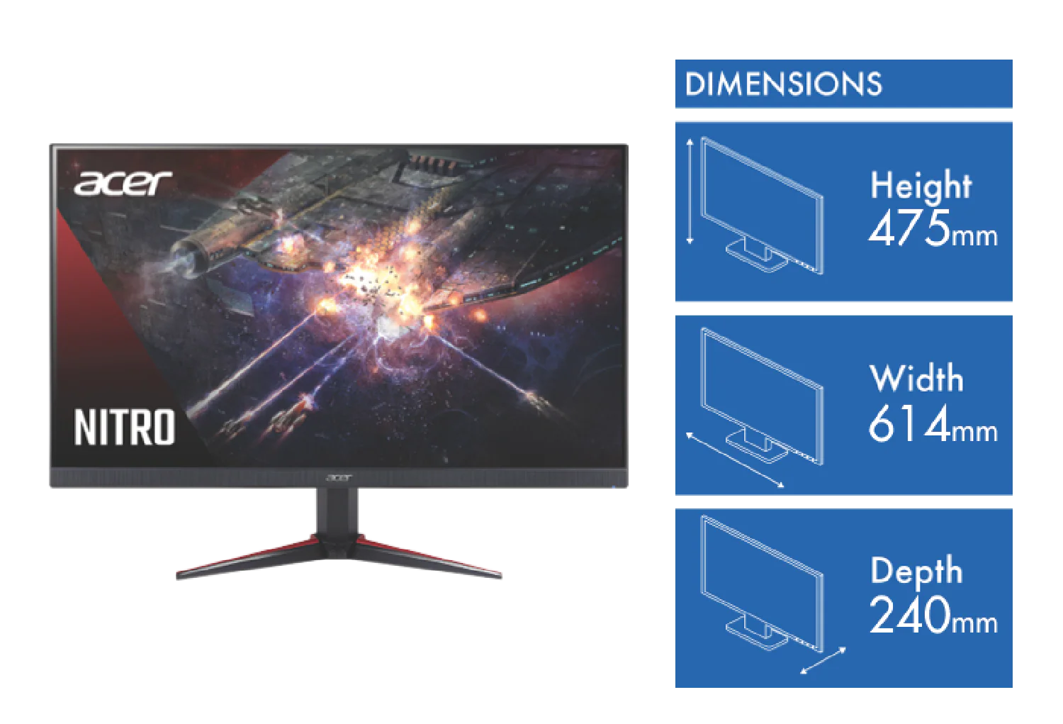 Acer 27" Nitro FHD Gaming Monitor