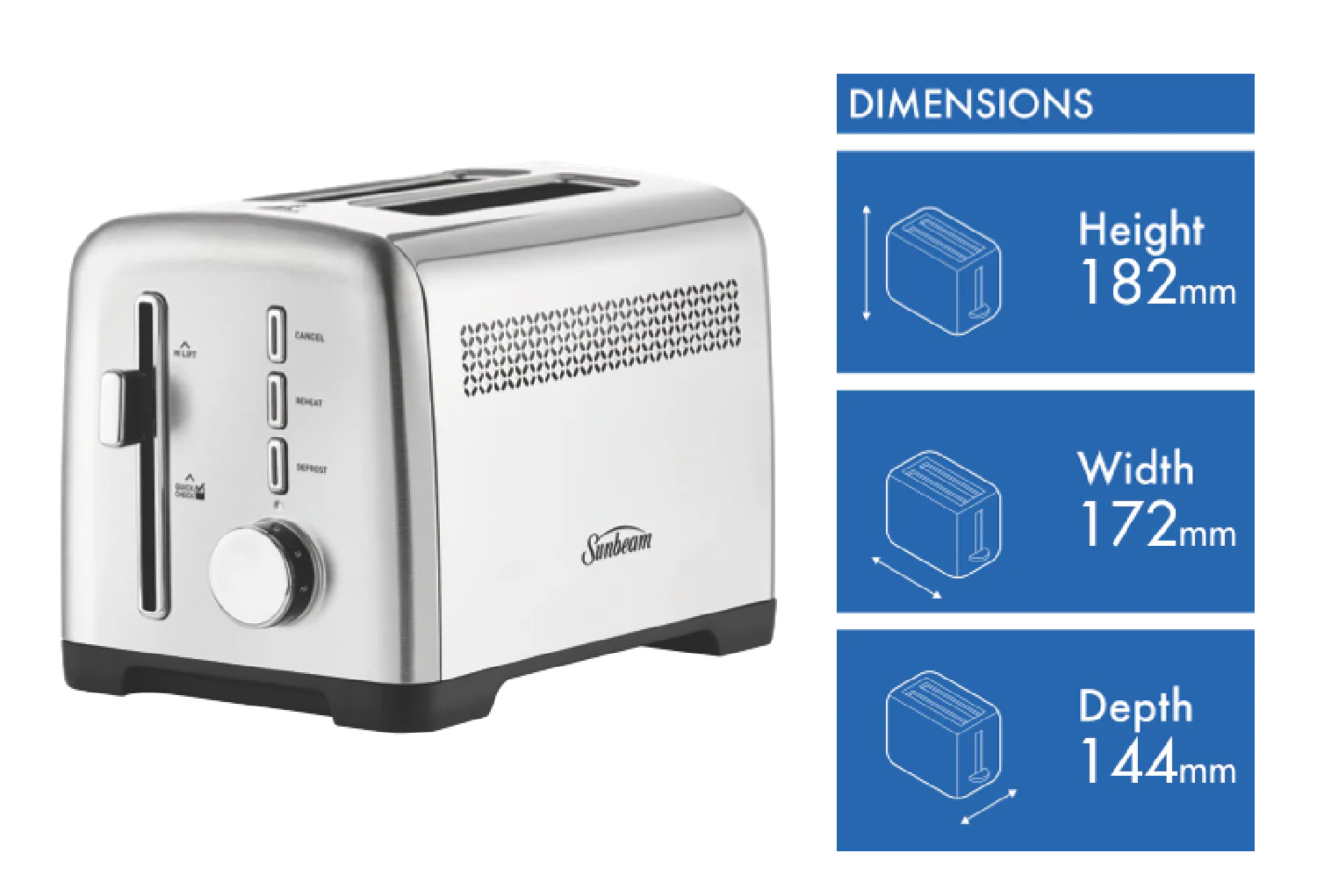 3025-sunbeam-fresh-start-2-slice-toaster-2.webp Sunbeam Fresh Start 2 Slice Toaster