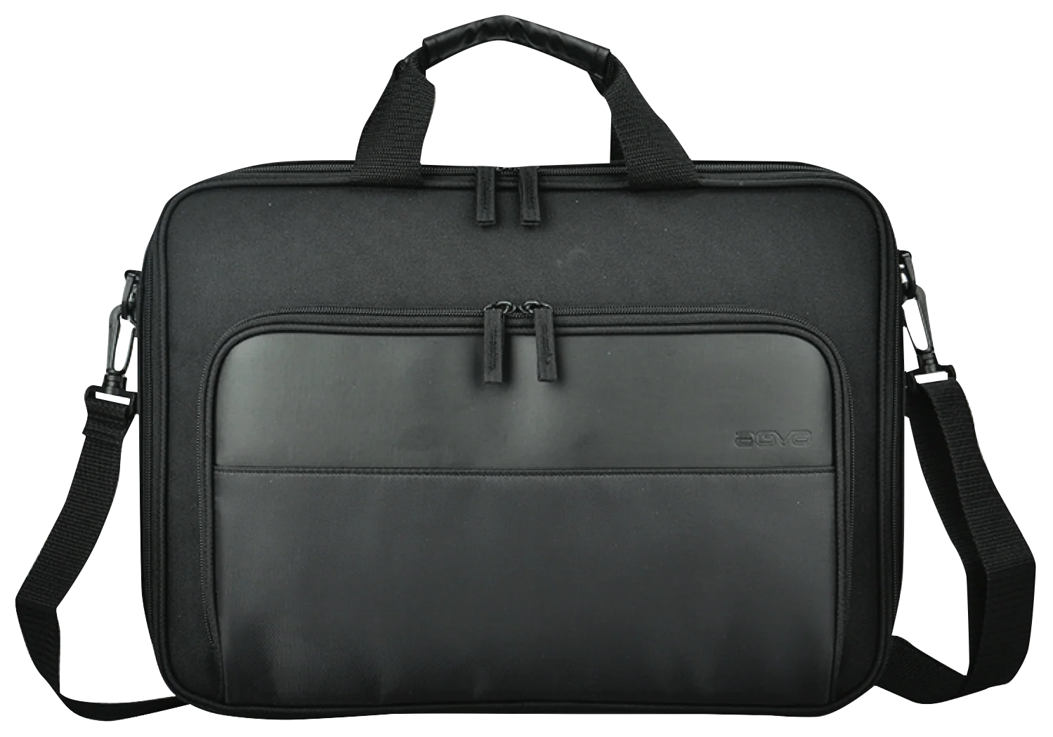 AGVA 15.6" Clamshell Laptop Briefcase - Black