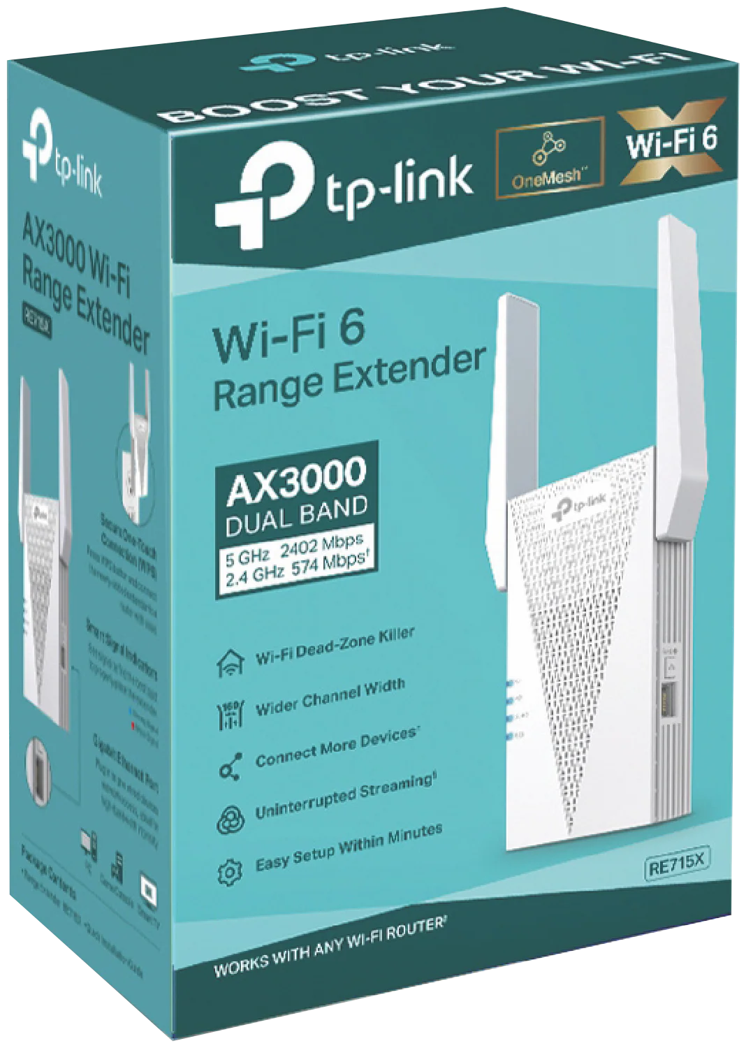 TP-LINK AX3000 Mesh Wi-Fi 6 Extender