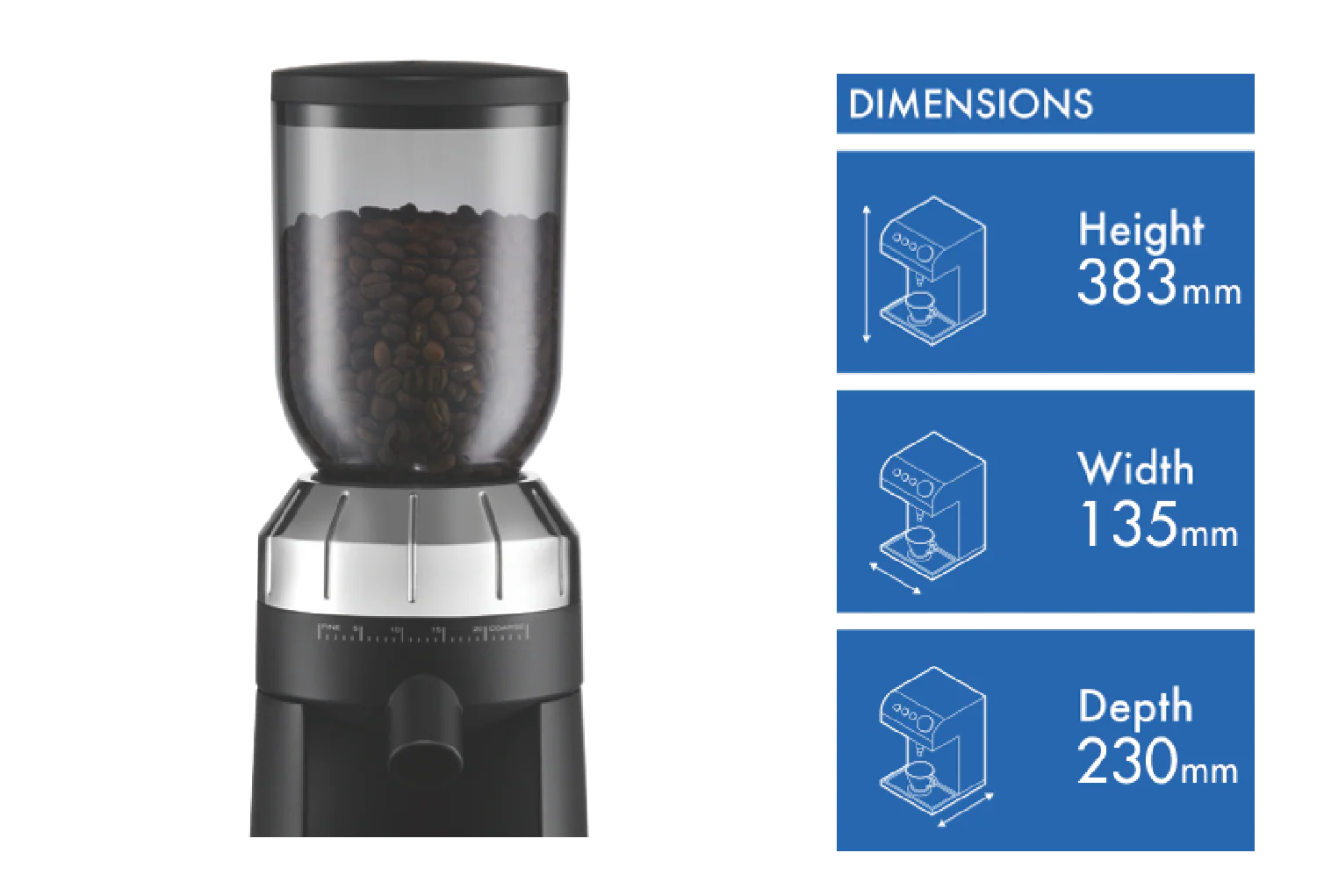 Sunbeam Cafe Series Conical Burr Grinder